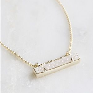 Kendra Scott Leanor iridescent drusy necklace NIB